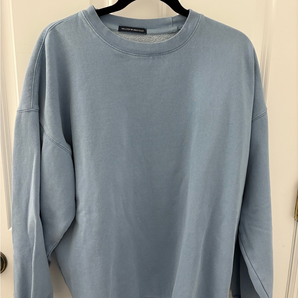 Brandy Melville Blue Crewneck Sweatshirt
